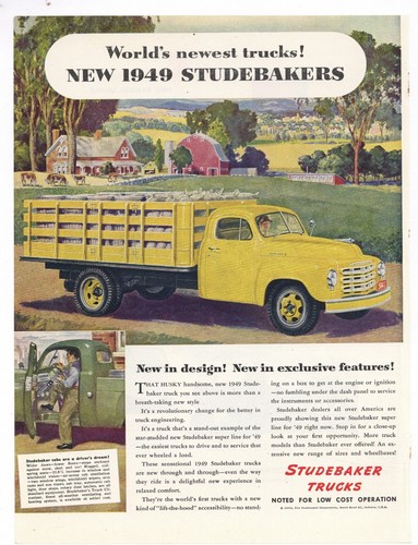 1949 studebaker truck - truck, ad