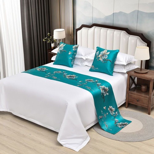 Ethnic satin faux - ethnic, bed