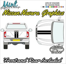 NISSAN NAVARA TRUCK BONNET & REAR OTT Stripes Decals Stickers 4X4 Graphics 1009