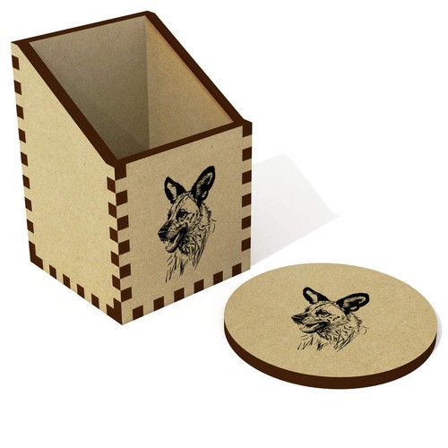 African wild dog - 'african, desk