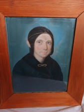 Biedermeier lady portrait oil