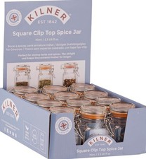 6 Kilner Vintage Square Glass