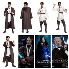 Star Wars Jedi Master Obi-Wan Kenobi Ben Tunic COSplay Costume and Cloak fullset