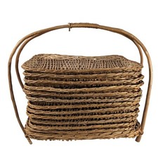 Vintage Rattan Wicker Wood
