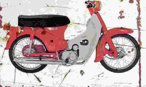 Honda cm70 1970 aged vintage - 1970,