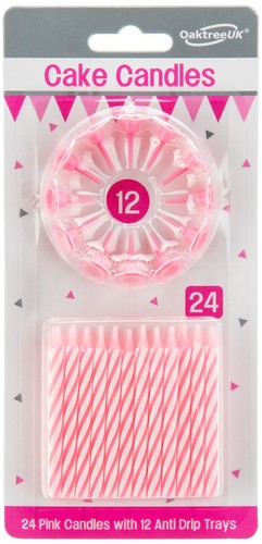Birthday candles with - candles, holders