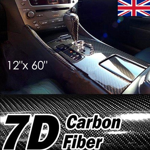 Black 7d gloss carbon - 12"x,