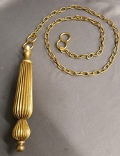 BRASS HIGH LEVEL CISTERN LOO PULL / TOILET PULL,  CHUNKY BRASS CHAIN 