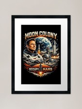 Next Stop:The Moon Framed Art