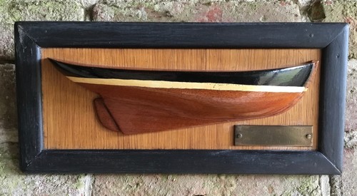 Vintage french half hull boat - vintage,