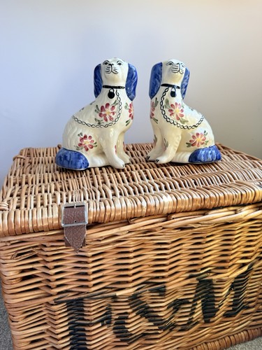 Pair vtg siltone pottery - pair, of