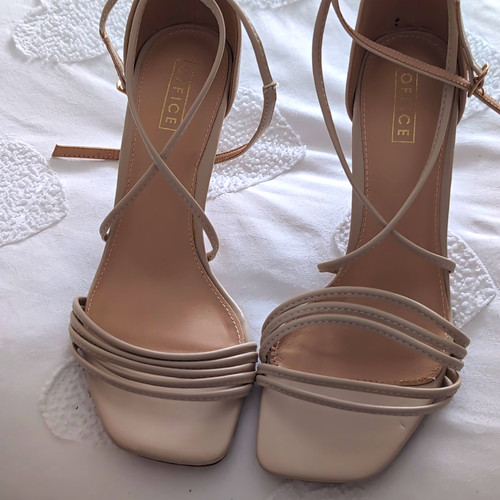 Office beige strappy square - office,