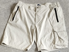 Pair of men's beige coloured shorts - Size 38 waist from Cotton Traders