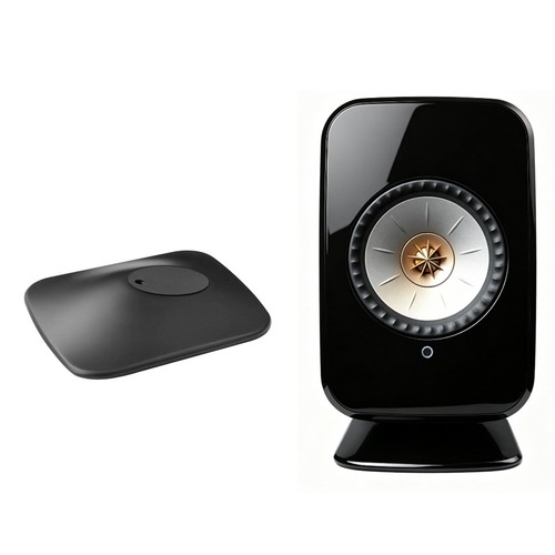 Black metal desktop mount - metal,