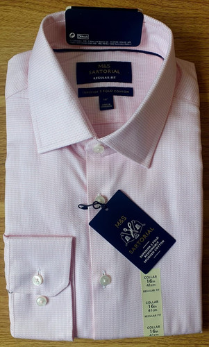 Mens shirt pink sartorial - shirt, reg