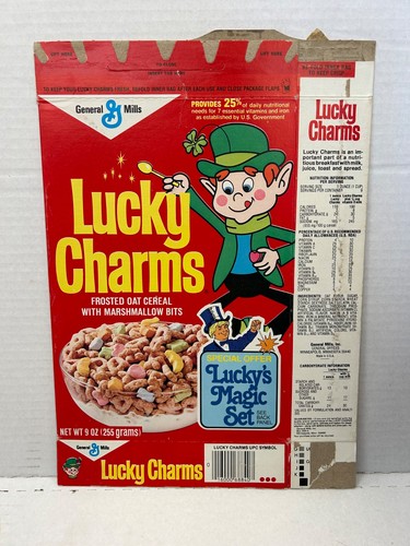 Lucky charms cereal box - charms,