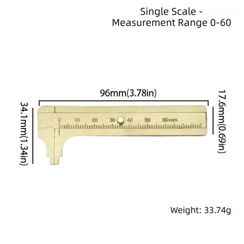 Brass sliding gauge vernier - gauge,