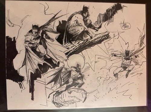 Lee weeks batman original art - batman,