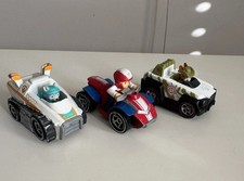 PAW Patrol TRUE METAL CLASSIC Die Cast Cars Ryder, Tracker, Everest. Set Of 3