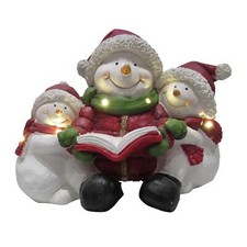 Light Up Snowman Family