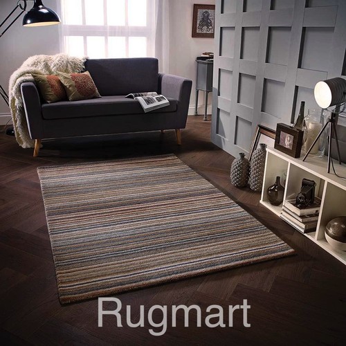 Striped natural grey beige - natural,