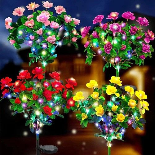 42leds solar power flower - power,