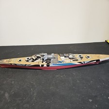 Vintage Model Ship Bismarck? Spares Or Repairs