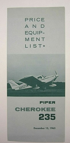 Vintage piper cherokee - cherokee, 235