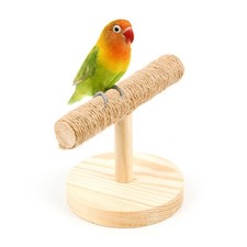 Bird Training Stand Solid Wood