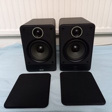 75W black Q ACOUSTICS 2020i stereo BOOKSHELF bi-wireable SPEAKERS