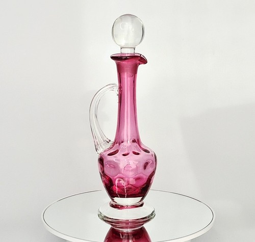 Vintage cranberry pink glass - vintage,