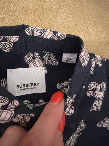 Burberry navy teddy bear - burberry,