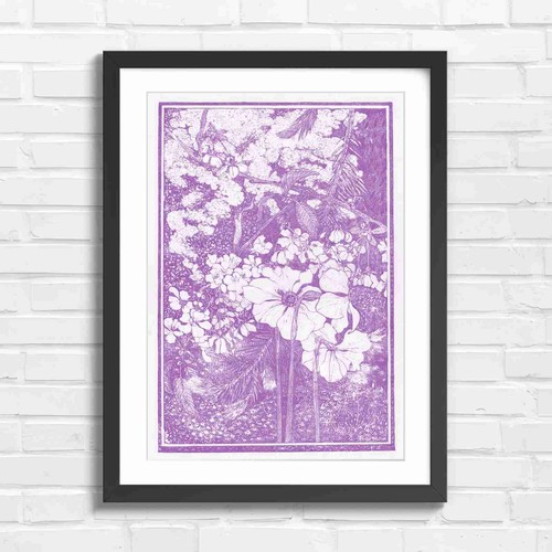 Yellow floral garden - floral,