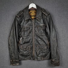 Superdry leather jacket - jacket, mens