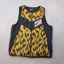 Nike Mens Gilet Medium Aerolayer Leopard Reversible Running Vest Body Warmer