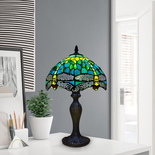 Green dragonfly tiffany - green, table