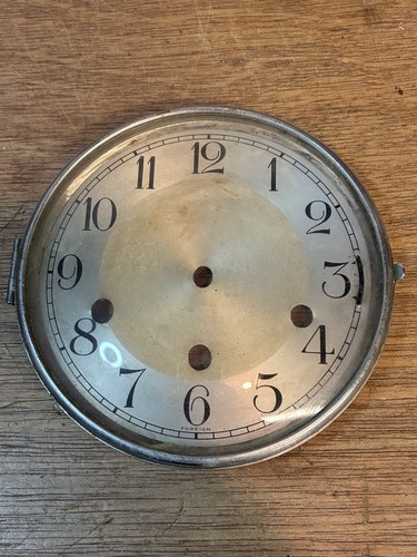 Vintage mantle clock hinged - vintage,