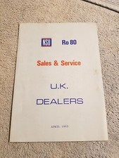 NSU RO80 Original 1969 Sales &