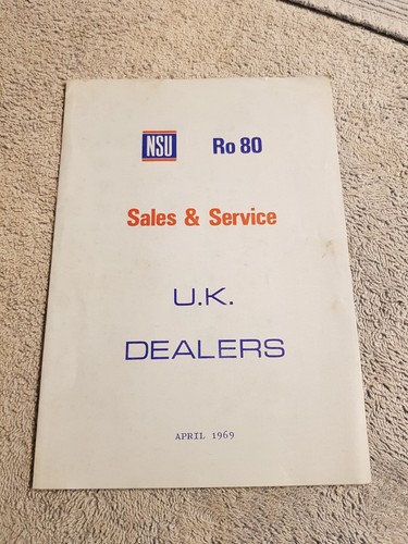 Nsu ro80 original 1969 - ro80, sales