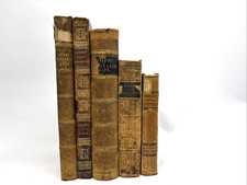 Damaged Old Books with Leather