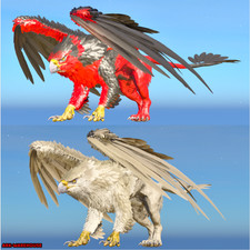 Top Stat Griffin Adult Pair - 1234% Melee - Ark Survival Ascended PVE ASA