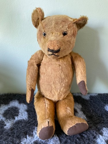 Antique old vintage teddy - old,