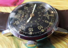 Pobeda Zim (USSR) Black Dial "Aviator" Mechanical Gentleman's Watch