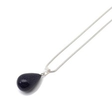 Necklace teardrop gemstone - necklace,