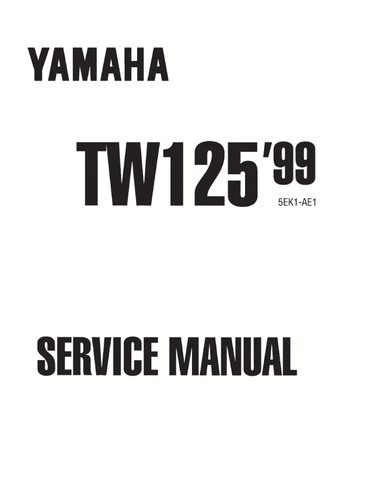 Tw125 1999 service manual - service,