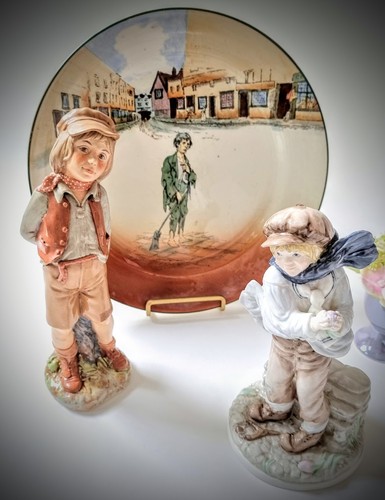 Vintage porcelain street - vintage,