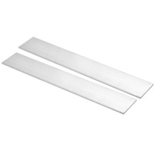 2Pcs 12"x2"x1/8" Aluminum Flat