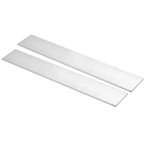 2pcs aluminum flat - 2pcs, 12"x2"x1/8"