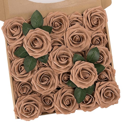 Artificial flowers brown roses - flowers,