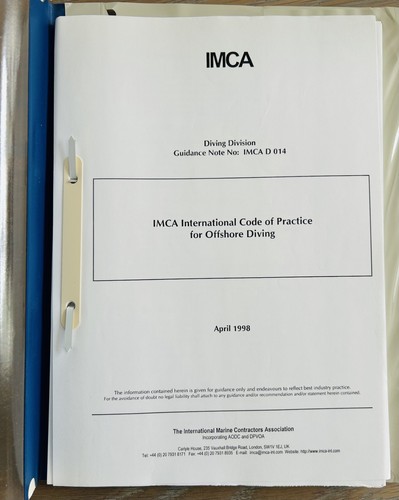 Imca international code - , of